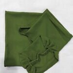 Three Piece Matching Hijab Set - Forest Green