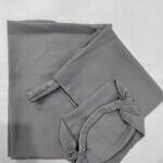 Three Piece Matching Hijab Set - Grey