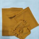 Three Piece Matching Hijab Set - Mustard