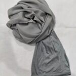 Chiffon Ready to Wear Hijab with Stitched Cap - Grey