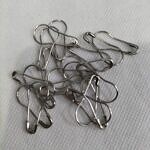 Coilless Bulb Snag Free Pins - Silver Pack of 50