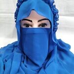 Crown Ready to Wear Niqab - Blue