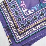 Maxi Viscose Printed Scarf - Purple