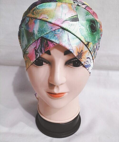 printed criss cross tie back bonnet print 11