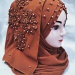 Pearl Ready to Wear with Matching 3D Bunch - Caramel Brown