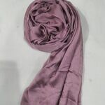 Crinkle Silk Scarf - Mauve