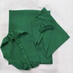 Three Piece Matching Hijab Set - Green