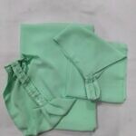 Three Piece Matching Hijab Set - Pistachio Green