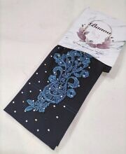 Floral Bunch Sleeves - Navy Blue