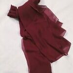 Plain Chiffon Scarf - Burgundy