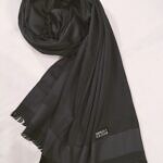 Silk Plain Hijab - Black