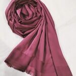 Silk Plain Hijab - Dull Maroon