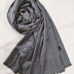 Silk Plain Hijab - Grey