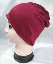 Elastic Tube Cap - Maroon