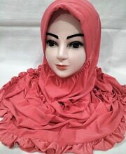 Hooded Ready to Wear Makna - Coral Pink