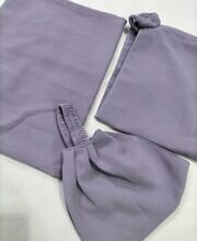 Plain Three Piece Matching Hijab Set - Dirty Purple