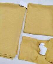 Three Piece Matching Square Hijab Set - Yellow