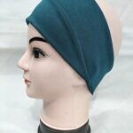 Cotton Jersey Bandana Head Band - Aqua Blue