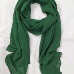 Plain Maxi Chiffon Scarf - Green