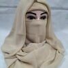 Plain Niqab Ready to Wear - Fawn