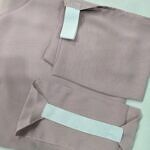 Three Piece Matching Square Hijab Set - Dirty Purple