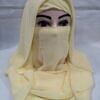 Plain Niqab Ready to Wear - Yellow