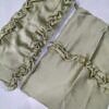 Crown Crinkle Silk Hijab Set - Olive Green