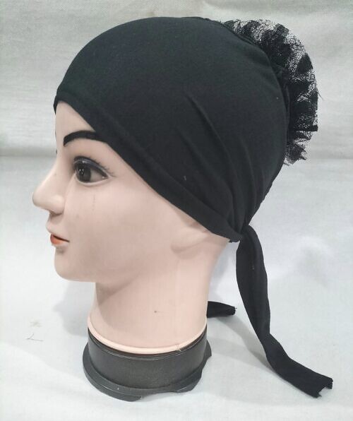 light volumizer tie back bonnet black