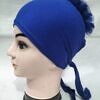 Light Volumizer Tie Back Bonnet - Blue