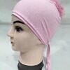 Light Volumizer Tie Back Bonnet - Pink