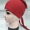 Light Volumizer Tie Back Bonnet - Red