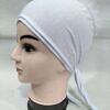 Light Volumizer Tie Back Bonnet - White