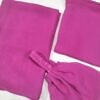 Plain Three Piece Matching Hijab Set - Shocking Magenta