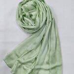 Crinkle Silk Scarf - Pista Green