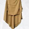 Single Layer Khimar with Niqab Ready to Wear - Golden