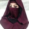 Reversible Niqab Ready To Wear - Burgundy