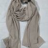 Plain Maxi Chiffon Scarf - Nude