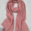 Plain Maxi Chiffon Scarf - Peachy Pink