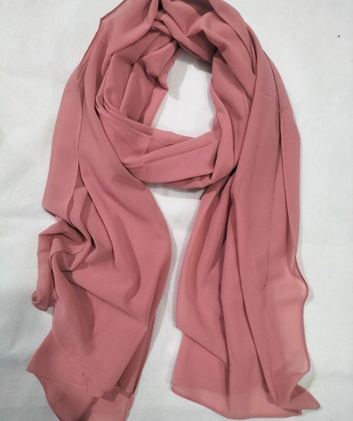 plain maxi chiffon scarf watermelon